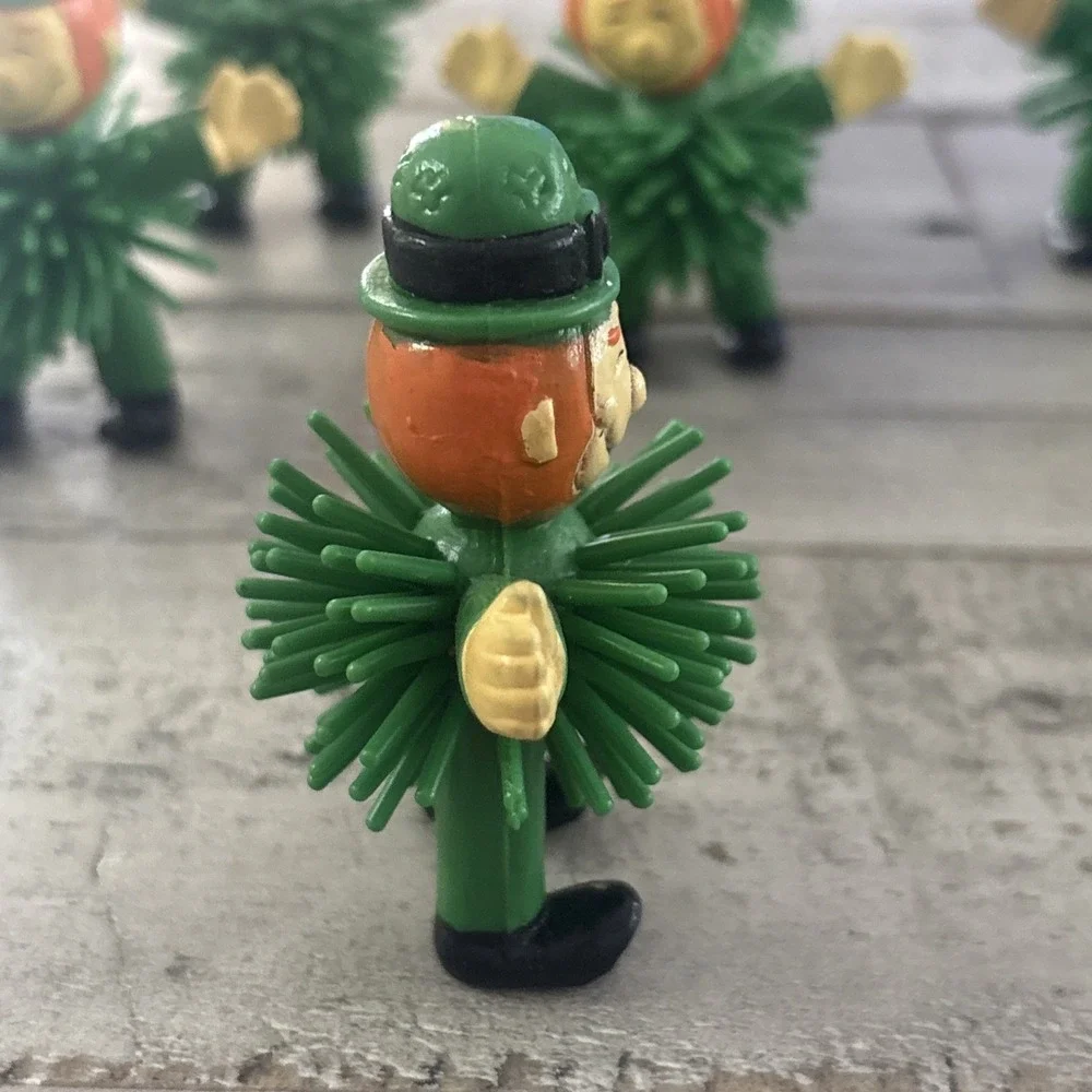 Rubber Spiked /‎ Porcupine ~ St Patrick's Day Leprechaun - 8 Lot